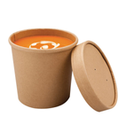 FA369 Recyclable Kraft Microwavable Soup Cups 350ml / 12oz (Pack of 500)