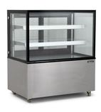Image of DF470 1515mm Wide Flat Glass Patisserie Serve Over Counter Display Fridge