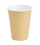 GF032 Coffee Cups Single Wall Kraft 340ml / 12oz (Pack of 1000)