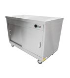 HOT12 1200mm Wide Mobile Hot Cupboard With Plain Top