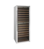 G-Series GG763 340 Ltr Upright Single Glass Door Stainless Steel Dual Zone Wine Cooler