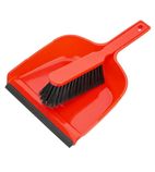 HZ840 Dustpan & Brush Set Red
