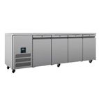 Jade HJC4-SA 715 Ltr 4 Door Stainless Steel Refrigerated Prep Counter