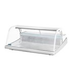 G-Series GE961 225 Ltr Countertop Curved Glass Refrigerated Fish Display Case