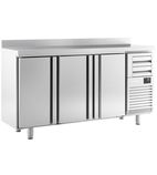 FMPP2000 Heavy Duty 510 Ltr 3 Door Stainless Steel Refrigerated Prep Counter With Upstand