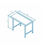 T11ENR 1100(W) x 650(D)mm Right Hand Entry Table For Classeq Passthrough Dishwashers