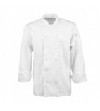 B649-L Calgary Long Sleeve Cool Vent Unisex Chefs Jacket White L