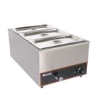 BBM1 Bain Marie Wet Heat with Tap and Pans (3 x 1/3 GN)