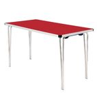 DM949 Contour Folding Table Red 4ft