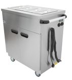 Image of 1894 865mm Wide Mobile Hot Cupboard With Bain Marie Top