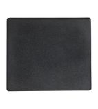 Image of Alchemy Buffet DW766 Rectangular Melamine Tiles Black 258mm (Pack of 6)