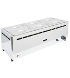 Image of BMF6C/G 6 x 1/4GN Propane Gas Countertop Wet Heat Bain Marie With Pans