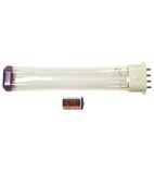 Image of HyGenikx HGX-30-F Replacement Lamp & Battery Kit. Includes replacement LAMP (type PURPLE) and backup BATTERY for use in 30m2 FOOD areas
