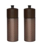 CR689 Copper Wood Salt and Pepper Mill Set (Pack of 2)