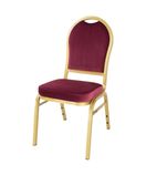 DY695 Regal Banquet Chairs Claret (Pack of 4)