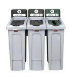 Slim Jim DY080 Three Stream Recycling Station 3 x 87 Ltr