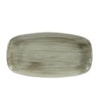 Patina HC818 Antique Rectangular Plates Green 355mm (Pack of 6)