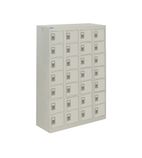 LR129038HLXX Personal Effects Locker 28 Door Grey Camlock