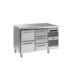 Image of GASTRO K 1407 CSG A 2D/3D L2 Heavy Duty 345 Ltr 5 Drawer Stainless Steel Refrigerated Prep Counter