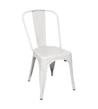 GL332 Bistro Side Chairs Steel White (Pack of 4)
