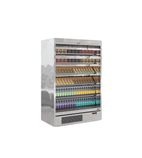 GALAXY+ GP14SS 1330mm Wide Stainless Steel Multideck Display Fridge With Nightblind