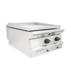 PGG6/N Natural Gas Countertop Polished Steel Plate Griddle