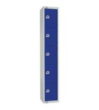 CG612-CL Five Door Manual Combination Locker Locker Blue