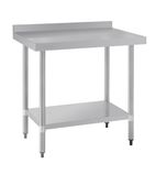 T380 900w x 600d mm Stainless Steel Wall Table with One Undershelf