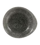 Image of Studio Prints Raku DY943 Round Dish Quartz Black 185mm (Pack of 12)