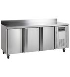 CK7310 417 Ltr 2 Door Stainless Steel Refrigerated Prep Counter With Upstand
