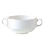 V6873 Monaco White Stacking Handled Soup Cups 285ml (Pack of 36)