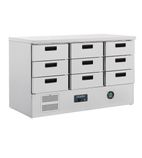 G-Series FA441 368 Ltr 9 Drawer Stainless Steel Refrigerated Prep Counter