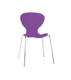 Purple Stacking Plastic Side Chairs (Pack of 4) - GP504