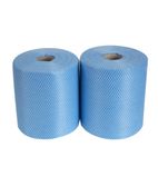 Image of FA204 Envirolite Super Anti-Bacterial Cleaning Cloths Blue (Roll of 2 x 500)