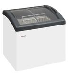 FOCUS 73 161 Ltr White Display Chest Freezer White Curved Lid