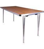 DM694 Contour Folding Table Teak 5ft