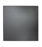 HD117 Werzalit Square 800mm Table Top Black Rattan