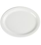 Image of Whiteware CB477 Oval Platters White 250mm (Pack of 6)