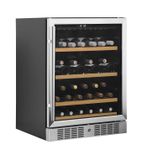 TFW200-S 155 Ltr Undercounter Single Glass Door Stainless Steel Frame Single Zone Wine Cooler