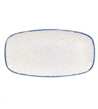 Image of Stonecast Hints DS586 Rectangular Plates Indigo Blue 355mm (Pack of 6)