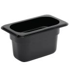 Image of U473 Polycarbonate 1/9 Gastronorm Container 100mm Black
