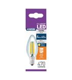 Filament LED Candle SES Warm White Light Bulb 4/40w