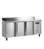 Image of CK7310X1SP 368 Ltr 3 Door Stainless Steel Refrigerated Prep Counter With Upstand