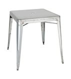 GC866 Bistro Galvanised Steel Square Table 668mm (Single)