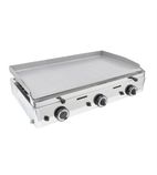 PGF800G Propane Gas Countertop Polished Steel Plate Griddle