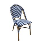 Image of CH110 Parisian Style Rattan Side Chair Blue (Pack of 2)