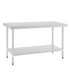 GJ503 1500w x 700d mm Stainless Steel Centre Table with One Undershelf
