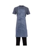 Image of A580 Water Resistant Bib Apron Blue & White