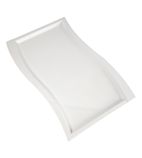 GK826 Wave Melamine Platter White GN 1/1