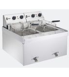 NPDF6 2 x 9 Ltr Electric Countertop Twin Tank Fryer (2 x Baskets)